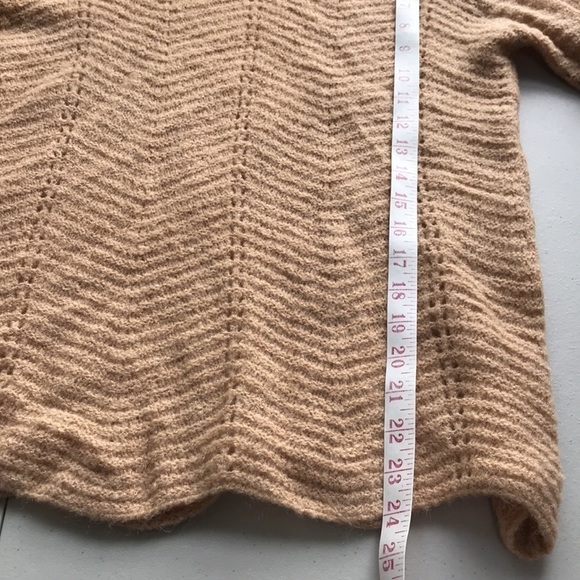 BARTOLINI tan mohair blend knit stretchy sweater S - Picture 7 of 7